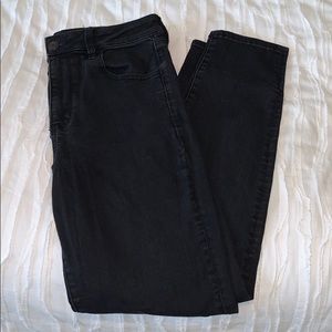 AE next level stretch black skinny jeans